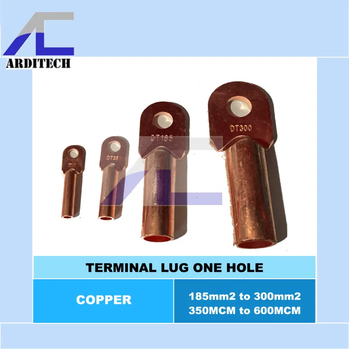 Copper Terminal Lug One Hole | 185mm2 to 300mm2 | 350MCM to 600MCM ...