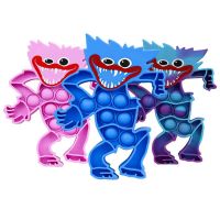 LIEYH ของเล่นเด็กบีบได้ป้องกันความเครียด,ของเล่นซิลิโคนบีบสิ่งประดิษฐ์ดันของเล่นฟองสบู่ Huggy Wuggy Fidget Toys Huggy ภาพอนิเมะ Huggy Wuggy Push Bubble Antistress Toy