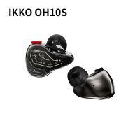 IKKO หูฟัง OH10S 1DD + 1BA ไฮบริด IEMs Sapphire Mirage หูฟังหูฟังมอนิเตอร์โฟโตโครมิคแก้วพร้อมสายชุบเงิน