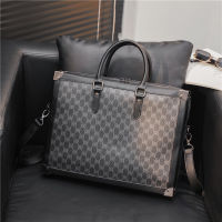 Pu Leather Briefcase Large Capacity Handbag Mens Crossbody Bags High Quality Shoulder Bag Business Computer Bag New Laptop Bag