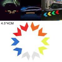 【cw】 1pc 5 Colors 4.5 x 4CM Warning Pattern Reflective Car Sticker Hood Window Anti Scratch Decals