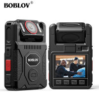 M7Pro BOBLOV กล้องสวมใส่ร่างกายจีพีเอส4K กล้องตำรวจ BodyCam, HD 2196P 128GB เครื่องบันทึกเสียงวิดีโอพร้อมเลนส์หมุน180 ° วิดีโอ15บันทึกชั่วโมงเครื่องบันทึกเสียงกล้องร่างกายการมองเห็นได้ในเวลากลางคืนชาร์จได้อย่างรวดเร็ว