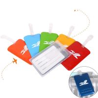 【DT】 hot  Women Men PVC Plastic Luggage Tags Baggage Name Tags Suitcase Address Label Holder Waterproof Travel Accessories