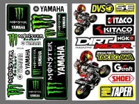 สติ๊กเกอร์แต่งรถ Monster Yamaha DIRT RIDER รถมอเตอร์ไซค์ บิ๊กไบค์ รถซิ่ง สติ๊กเกอร์ติดกระจก แต่งรถรถยนต์ ติดข้างรถ ติดหมวกกันน็อค จำนวน 2 แผ่น