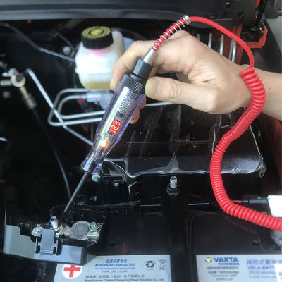 ปากกาที่ซ่อมรถตรวจจับรถยนต์มีไฟแสดงแรงดันไฟฟ้า24V 6V12V