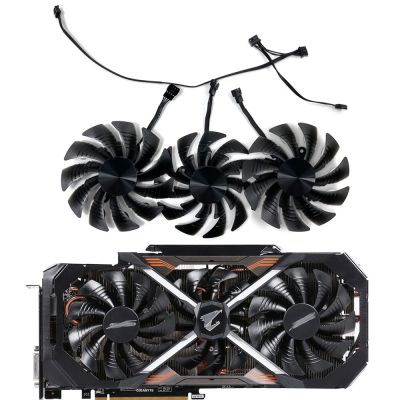 3Pcs 4 Pin GPU Cooler Fan For Gigabyte AORUS GTX 1080Ti Xtreme Edition 11G AORUS RTX 2060 XTREME 6G Graphics Card Cooling Fan