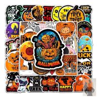 Halloween Pumpkin Stickers 100 Graffiti Stickers Cartoon Festival Stickers DIY Water Cup Luggage Stickers Waterproof 【OCT】