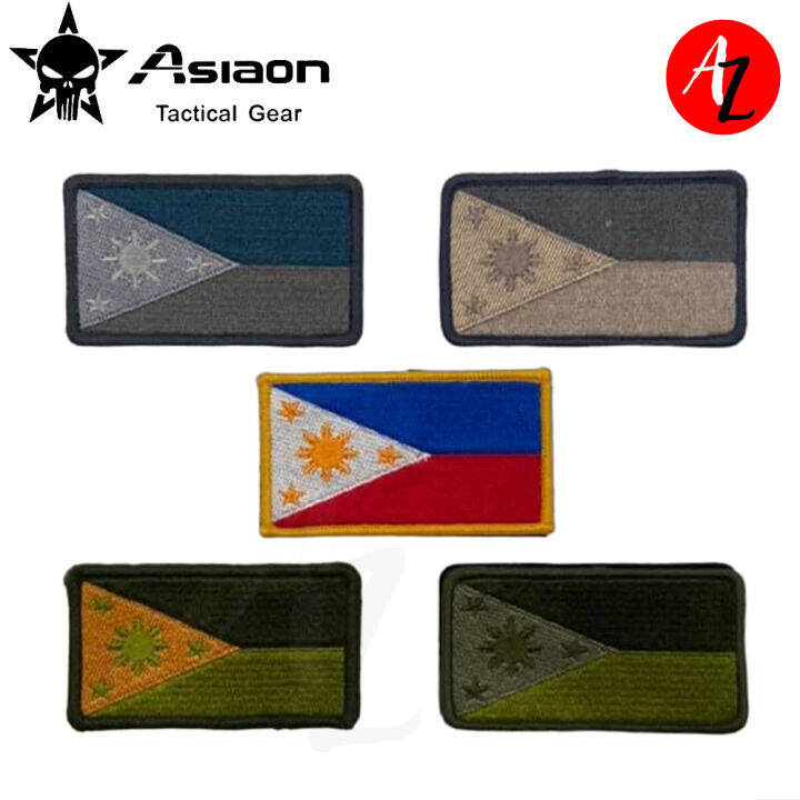 ASIAON Philippine Flag Embroidered Velcro Patch | Lazada PH