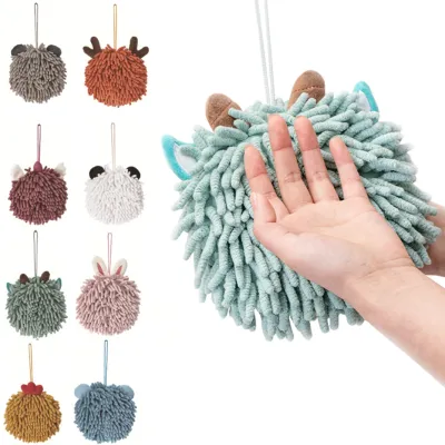 【VV】 Hand  with Hanging Loops Dry Soft Absorbent Microfiber