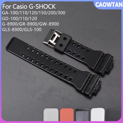 ยางสายรัดข้อมือซิลิโคนนาฬิกา Casio G GA-100ช็อต/110/120/150/200/300 GD-100/110/120 G-8900 GW-8900 GLS-100/GLS-8900