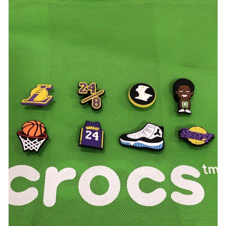 【Crocs Jibbitz NBA Jibbitz】LA Lakers Kobe Bryant Lebron James Crocs