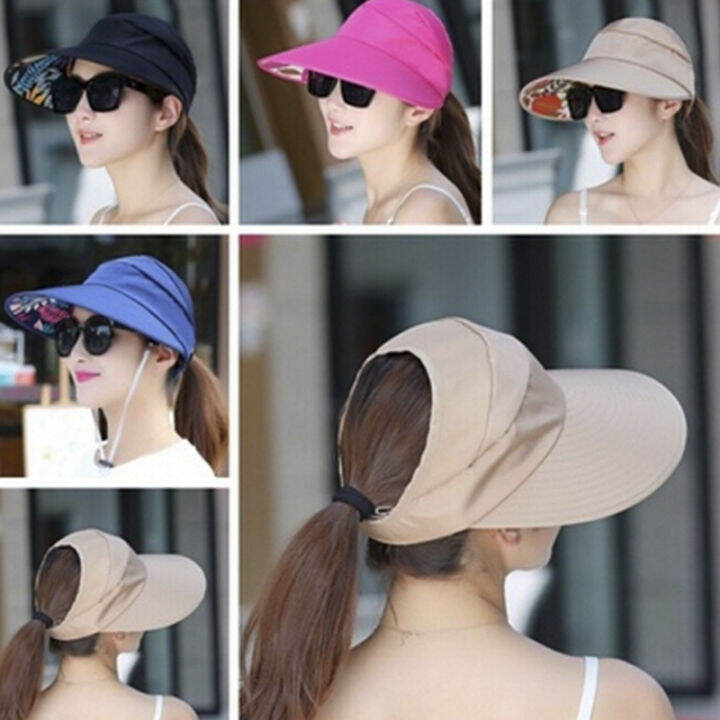 hot-summer-sun-protection-folding-sun-hat-for-women-wide-brim-caps-ladies-beach-hat-visor-hat-girl-holiday-uv-protection-women-hats