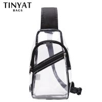 【CW】 Chest Men Transparent Crossbody Small Leisure Man Shoulder Sling