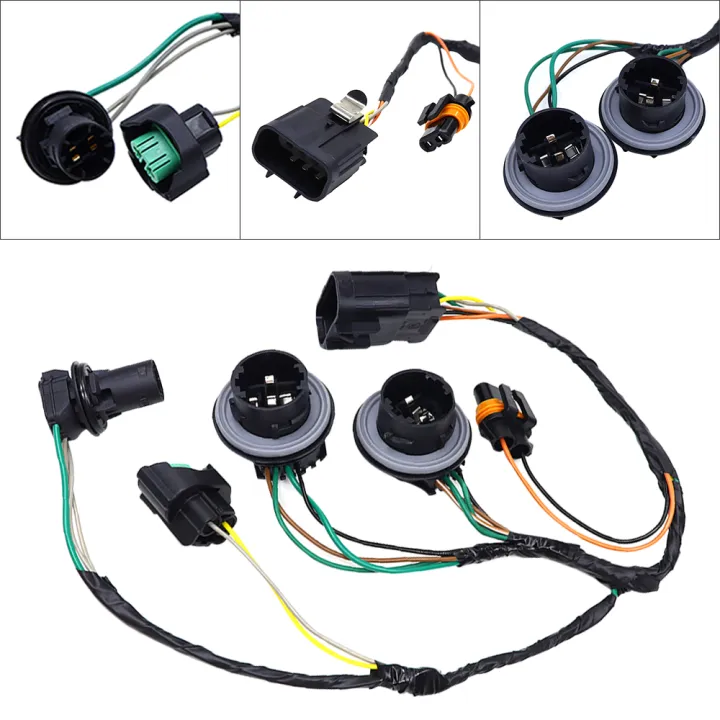 12V Front Headlight Wiring Harness Lamp Socket Wire Fit For Sier Ra ...