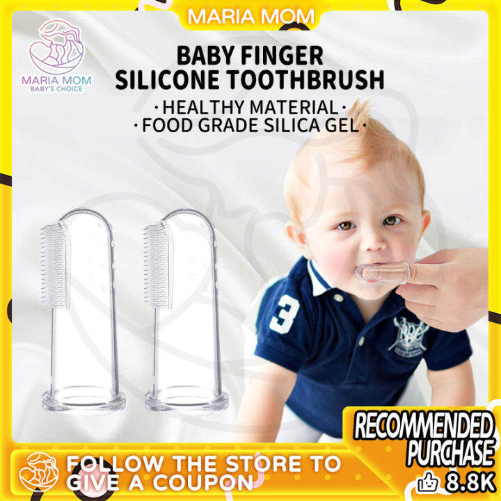 Baby Silicone finger toothbrush Baby tooth massager Newborn finger