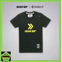 เสื้อคอกลม แบรนด์ Miami bay รุ่น Combat สีเขียวแก่