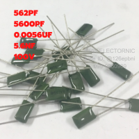 0.0056UF 100V 5600PF 562K 562PF 5.6NF K=ค่าความผิดพลาด+-10% ไมล่า คาปาซิเตอร์ capacitor ตัวเก็บประจุ อะไหล่อิเล็คทรอนสิกส์.