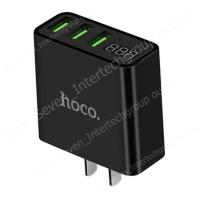 Hoco C15 Adapter 3 USB Charger LED Display หัวชาร์จไฟบ้าน หน้าจอบอกความเร็วขณะชาร์จ