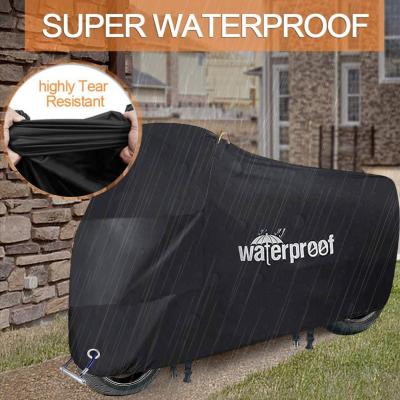 Motorbike Rain Cover Waterproof UV-Resistant Bicycle Protector Cover Road Electric Bike Motorcycle Cover with Storage Bag Set Covers