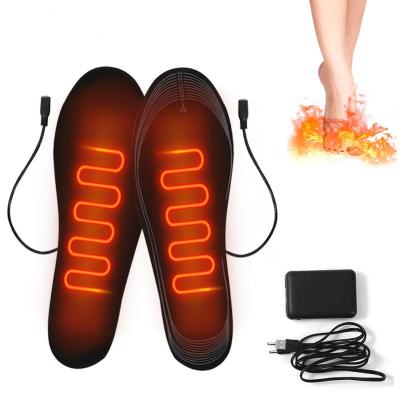 2022ใหม่ USB ไฟฟ้าอุ่นรองเท้าพื้นรองเท้าเครื่องทำความร้อนฤดูหนาวเล่นสกีกีฬากลางแจ้งความร้อน Warm Feet Pads ฤดูหนาว Warm Insole
