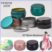 SWRJGM กล่องโลหะสำหรับใส่ครีมบาล์มเล็บอลูมิเนียมดีบุกขวดรีฟิลภาชนะเครื่องสำอางกระป๋องชา