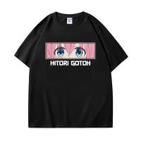 Japanese Anime Bocchi The Rock Hitori Eyes T-Shirt Men Women Harajuku Vintage Short Sleeves Tee Shirt Tops Streetwear Oversized