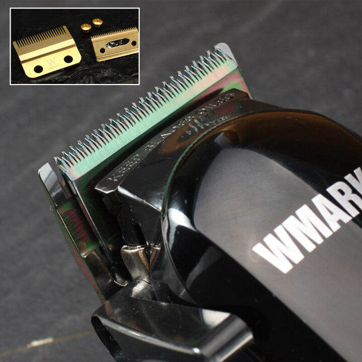 Wmark 2hole Hair Clipper Blade Silver Color Golden Color Replace W2 Blade for Professional