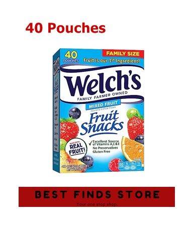 Welchs Mixed Fruit Snacks Family Size, 0.8 Oz, 40 Count | Lazada PH