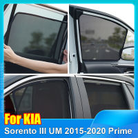 สำหรับ Kia Sorento III UM 2015-2020 Prime Magnetic รถหน้าต่าง SunShade Shield ด้านหน้ากระจกด้านหลังผ้าม่าน Sun Shade Visor