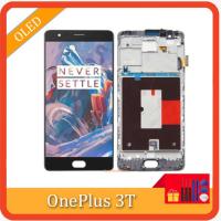 จอแสดงผล OLED / TFT 100% สำหรับจอแสดงผล LCD Oneplus 3T 3 + หน้าจอสัมผัสสำหรับชุดประกอบดิจิไทเซอร์ OnePlus3T A3000 A3010 A3003