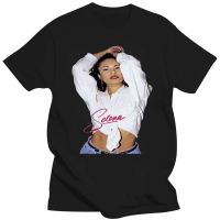 ใหม่2021หายาก Selena Quintanilla T เสื้อด้านบนสีดำ Usasz Limmited Edition ผู้ชายผ้าฝ้าย Tees Tops Anime Harajuku Streetwear