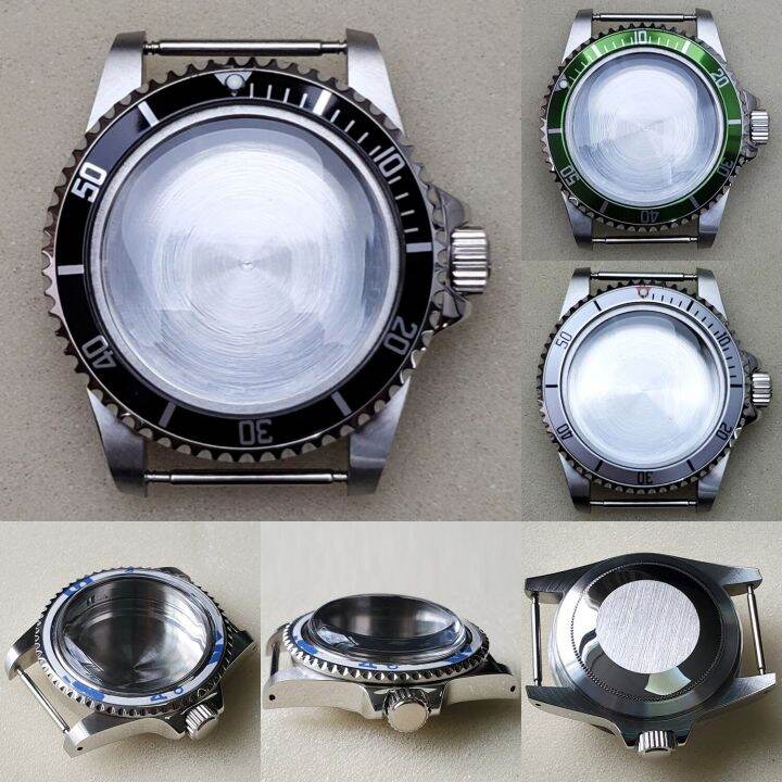 39.5MM Stainless Steel Watch Case For NH35 NH36 Movement Watch Repair Part, 100 Meters Super