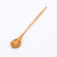 Creative Long Handle Wooden Spoon Honey Spoon Olive Wood Spoon Household Tableware Stirring Spoon Soup Spoon Tableware Serving Utensils