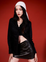 Nabi Club - A̴ Leather Mini Skirt