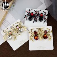 ฮาโลวีน halloween accessories น่ารัก ย้อนยุค แมงมุม พลอยเทียม สำหรับผู้หญิง อินเทรนด์ ของขวัญ ต่างหูสตั๊ด ต่างหูฮาโลวีนสำหรับผู้หญิง ต่างหูห้อยสไตล์เกาหลี เครื่องประดับปาร์ตี้