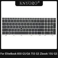 Newprodectscoming US Layout Backlight Keyboard for HP EliteBook 850 G5 850 G6 EliteBook 755 G5 Zbook 15U G5 Laptop English Keyboard Replacement