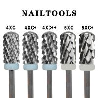 NAILTOOLS 6.6 Large Round Top Barrel Safety 4XC 5XC Original acrylic powder Dipping Killer Remover Strongest nail drill bits