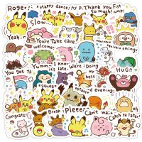 【HOT JJSGWIXLOOWEHG 541】สติกเกอร์ลายอะนิเมะ Kekachu 40ชิ้น,การ์ตูน Pokemon อุปกรณ์ต่อพ่วงโทรศัพท์มือถือสุดน่ารัก