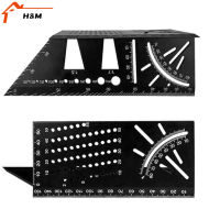 มาตรวัดความสามารถในการไม้ฉากไม้บรรทัดสี่เหลี่ยมสำหรับงานไม้ความแม่นยำ45/90องศาอเนกประสงค์