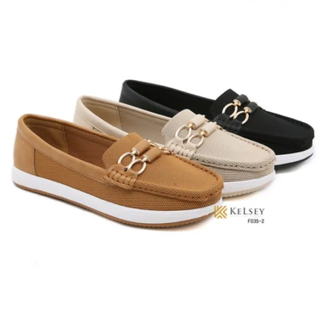 Sepatu Loafers Slip On Wanita Unik Nyaman Outfit Kampus Good Quality