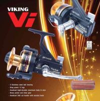 รอกตกปลา สปินนิ่ง VIKING VI บอดี้โลหะ น็อปไม้