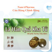 Viên ngậm ho La Hán Quả Kha Tử giúp giảm ho, khản tiếng - hộp 24 viên