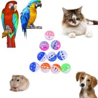 10Pcs Cat Ball Toy Lattice Pet Puppy Chase Pounce Rattle Toy Kitten Chasing Training Ball Kittens Smart Playing Accessories Toys
