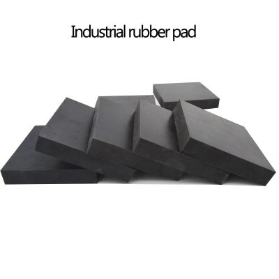 Black Industry Rubber Block Elastic Anti Slip Damping Gasket Shockproof  Pad Size 50X50mm 100x100mm 150X150mm 200x200mm Gas Stove Parts Accessories