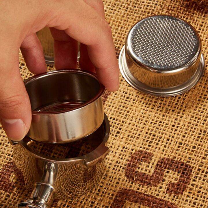 กระเปาะกรองเปลี่ยนไส้กรองกาแฟแบบไม่มีก้น51มม-2-4ถ้วยสำหรับ-delonghi-ec680-ec685ชิ้นส่วนเครื่องชงกาแฟเอสเพรสโซใหม่