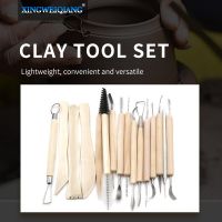 5pcs 11PCs Soft Clay Sculpture Pottery Tool DIY Handmade Carving Knife Set with Wooden Handle Ceramics Modeling Graving Tools Clay  Dough