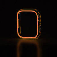 Luminous Cover for สาย Watch Case 45mm 41mm 38mm 42mm 40mm 44mm Fluorescent Bumper Protective Casing for i- Watch 8 7 6 5 4 3 SE Accessories Men Women