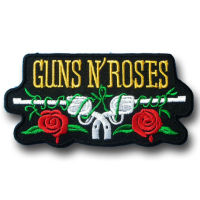 อาร์มติดเสื้อ อาร์ม ตัวรีด วงดนตรี วงร๊อค เฮฟวี่เมทัล โลโก้ วง Guns N Roses  กันแอนด์โรส  สำหรับตกแต่งเสื้อผ้า