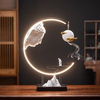 Zen Incense Burner Decoration TV Cabinet Creative Gateway Home Tea Room Living Room Wine Cabinet Backflow Incense Decoration