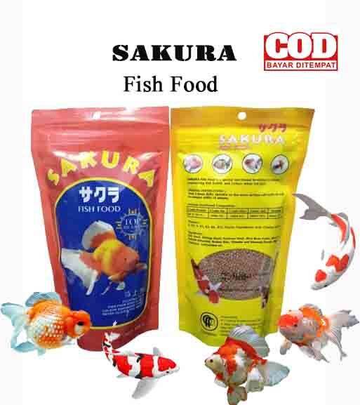 Makanan Ikan Hias SAKURA Pelet Ikan Hias SAKURA Pakan Ikan Hias Merek